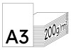 Color Copy hochweiß Kopierpapier A3 200g/m2 - 1 Karton (1.000 Blatt)