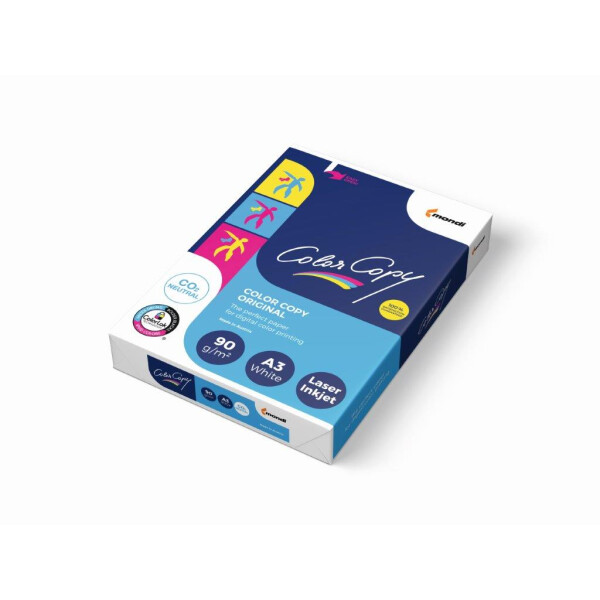 COLOR COPY Farblaserpapier hochweiß A3 90g/m2 - 1 Karton (2.500 Blatt)