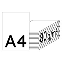 HP Office weiß Kopierpapier A4 80g/m2 - 1 Karton (2.500 Blatt)