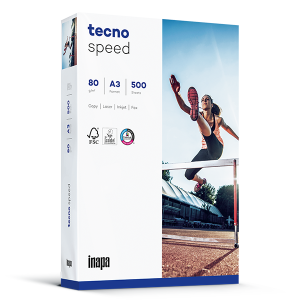 tecno speed weiß Kopierpapier A3 80g/m2 - 1 Karton (2.500 Blatt)