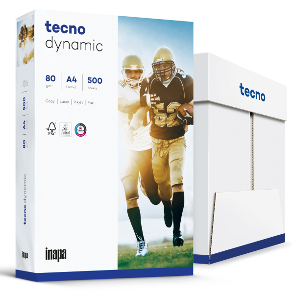 TECNO Dynamic Businesspapier wei&szlig; A4 80g - 1 Karton (2.500 Blatt)