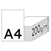 tecno superior hochweiß Kopierpapier A4 200g/m2 - 1 Karton (1.000 Blatt)