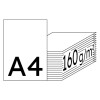 tecno colors hellgrau Kopierpapier A4 160g/m2 - 1 Karton (1.250 Blatt)