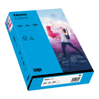 tecno colors intensivblau Kopierpapier A4 160g/m2 - 1 Karton (1.250 Blatt)