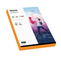 tecno colors neon orange Kopierpapier A4 80g/m2 - 1 Karton (2.000 Blatt)