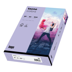 tecno colors violett Kopierpapier A4 80g/m2 - 1 Karton (2.500 Blatt)