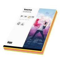 tecno colors Neonfarben-Mix Kopierpapier A4 80g/m2 - 1...