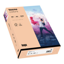 tecno colors lachs Kopierpapier A3 80g/m2 - 1 Karton (2.500 Blatt)