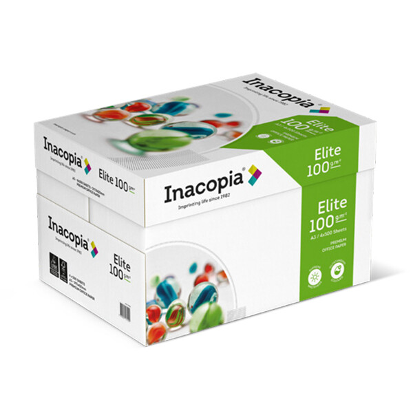 inacopia elite FSC weiß Kopierpapier A4 100g/m2 - 1 Karton (2.500 Blatt)