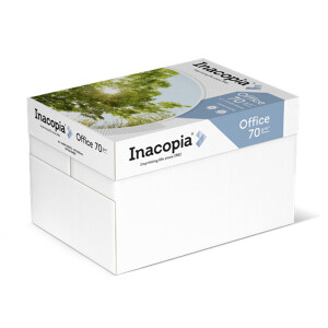 inacopia office FSC weiß Kopierpapier A4 70g/m2 - 1 Karton (2.500 Blatt)