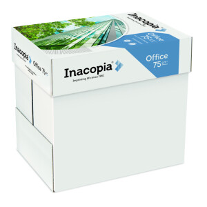 inacopia office US-Format weiß Kopierpapier US 75g/m2 - 1 Karton (2.500 Blatt)