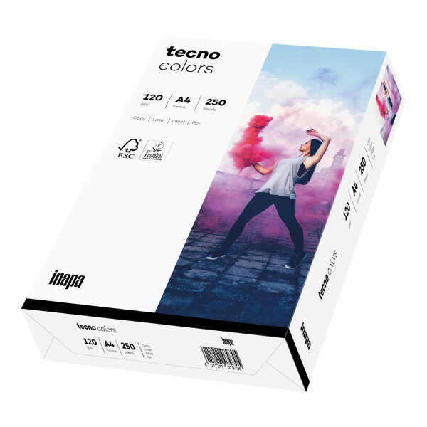 tecno colors weiß Kopierpapier A4 120g/m2 - 1 Karton (1.250 Blatt)