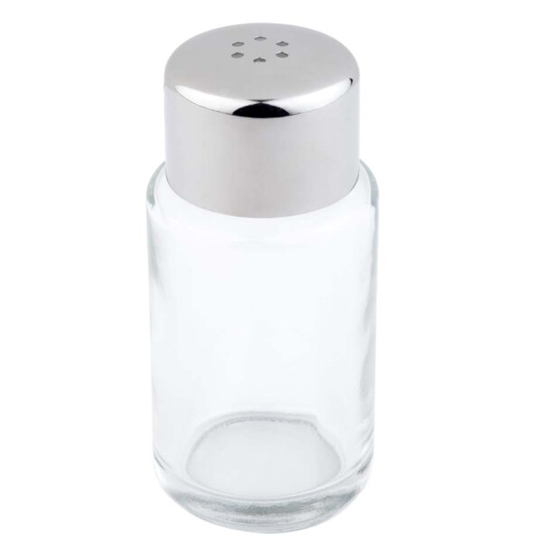APS Salz- und Pfefferstreuer, Glas Edelstahl, 6 L&ouml;cher