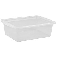 plast team Aufbewahrungsbox BASIC BOX Bettbox, 30,0 Liter