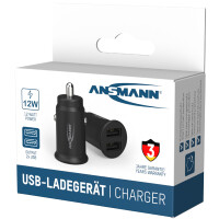 ANSMANN USB-KFZ-Ladegerät In-Car-Charger CC212, 2x USB