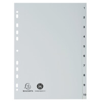 EXACOMPTA Kunststoff-Register, Zahlen, DIN A4, 31-teilig