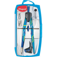 Maped Zirkelkasten PRECISION SYSTEM FANCY, 3-teilig,sortiert