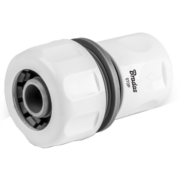 Bradas Schlauchkupplung WHITE LINE mit Wasserstopp, 3 4"