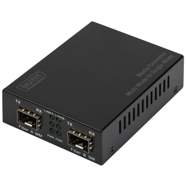 DIGITUS Gigabit Multimode Singlemode Mediakonverter, SFP