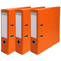 EXACOMPTA PP-Ordner Premium, A4, 80 mm, schwarz, 3er Pack