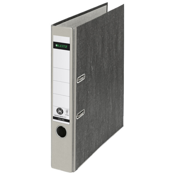 LEITZ Wolkenmarmor-Ordner, 180 Grad, DIN A4, 52 mm, gelb