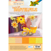 folia Bastelfilz TON-IN-TON MIX, 200 x 300 mm, gelb