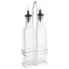 APS Essig- und Öl-Menage, Glas Edelstahl, 0,5 Liter