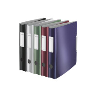 LEITZ Ordner Active Style, 180 Grad, 80 mm, satin-schwarz