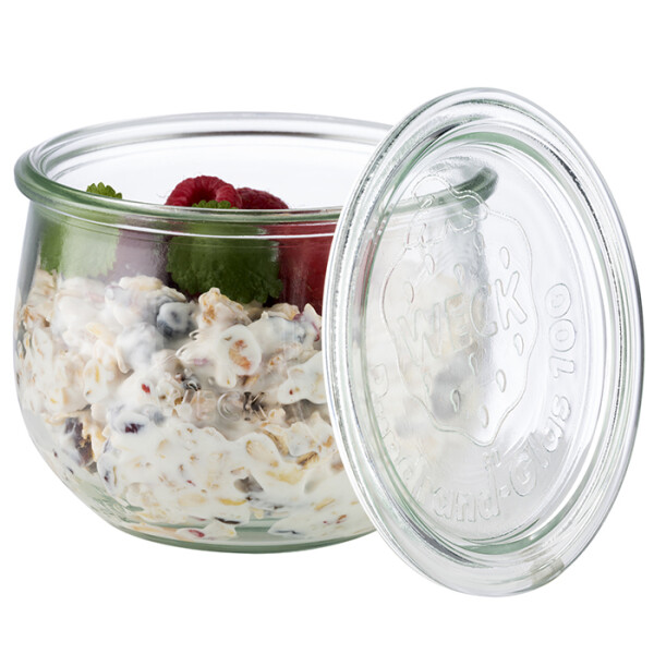 APS Weck-Glas mit Deckel, Tulpen-Form, 580 ml, 6er Set