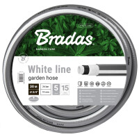 Bradas Gartenschlauch WHITE LINE, 3 4", silber...