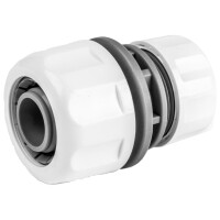 Bradas Schlauchverbinder WHITE LINE, 3 4", weiß