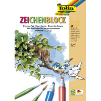 folia Zeichenblock, 80 g qm, DIN A3, 25 Blatt