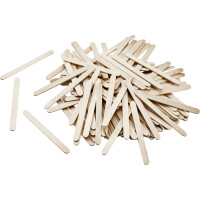 folia Holzstäbchen, Länge: 114 mm, farbig sortiert