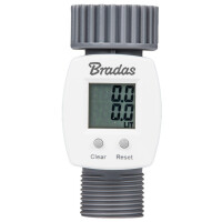 Bradas Digitaler Wasserzähler WHITE LINE, 3 4",...