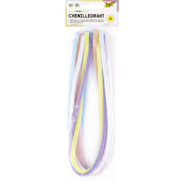 folia Chenilledraht (Pfeifenputzer) PASTELL