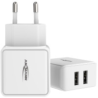 ANSMANN USB-Steckdosenadapter Home Charger HC212, 2x USB-A