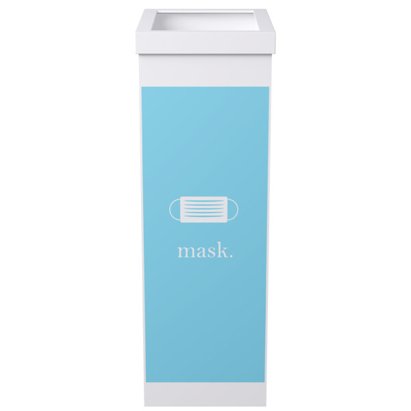PAPERFLOW Wertstoffsammelbox für Masken, weiß, 60 Liter