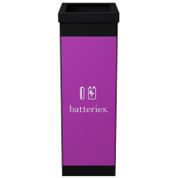 PAPERFLOW Wertstoffsammelbox für Batterien, schwarz