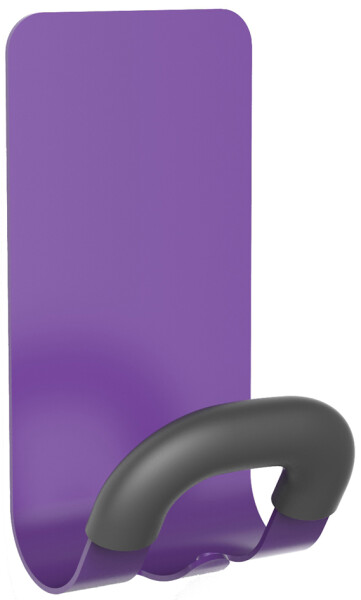 ALBA Garderobenhaken "MAG2", magnetisch, 1 Haken, violett