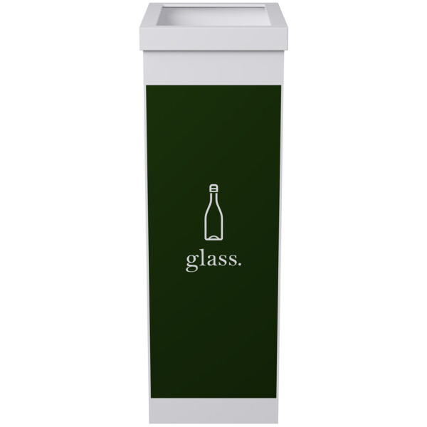 PAPERFLOW Wertstoffsammelbox für Glas, weiß, 60 Liter