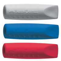 FABER-CASTELL Radierer GRIP ERASER CAP, grau