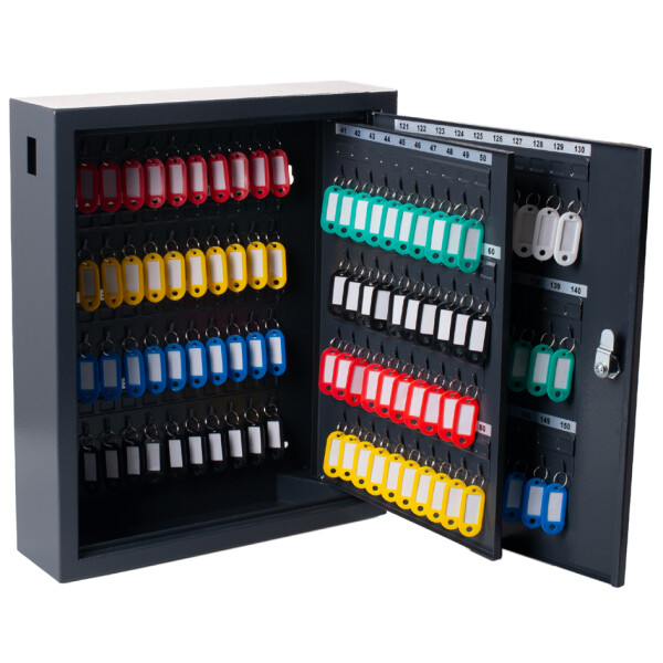 pavo Schlüsselschrank Deluxe, für 150 Schlüssel, dunkelgrau