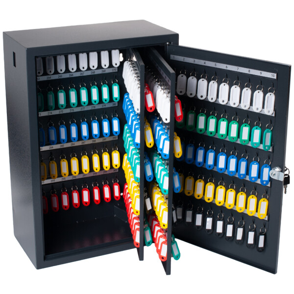 pavo Schlüsselschrank Deluxe, für 150 Schlüssel, dunkelgrau