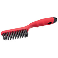 WESTEX Stahl-Drahtbürste, Kunststoffgriff, 4-reihig