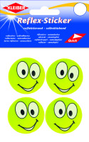KLEIBER Reflex-Sticker "Happy Face big eyes", gelb