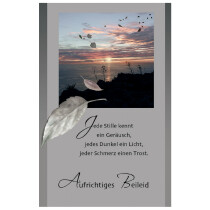 SUSY CARD Trauerkarte "Sonnenuntergang"