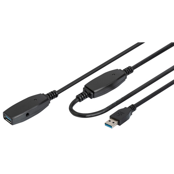 DIGITUS Aktives USB 3.0 Verl&auml;ngerungskabel, 20,0 m