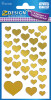 AVERY Zweckform ZDesign CREATIVE Sticker "Herzen", gold