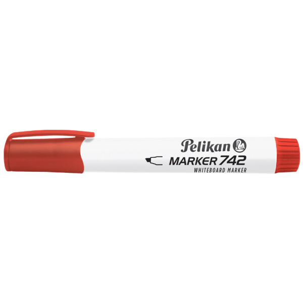 Pelikan Whiteboard-Marker 742, Keilspitze, rot