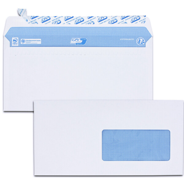 GPV Briefumschläge, C6, 114 x 162 mm, weiß, ohne Fenster